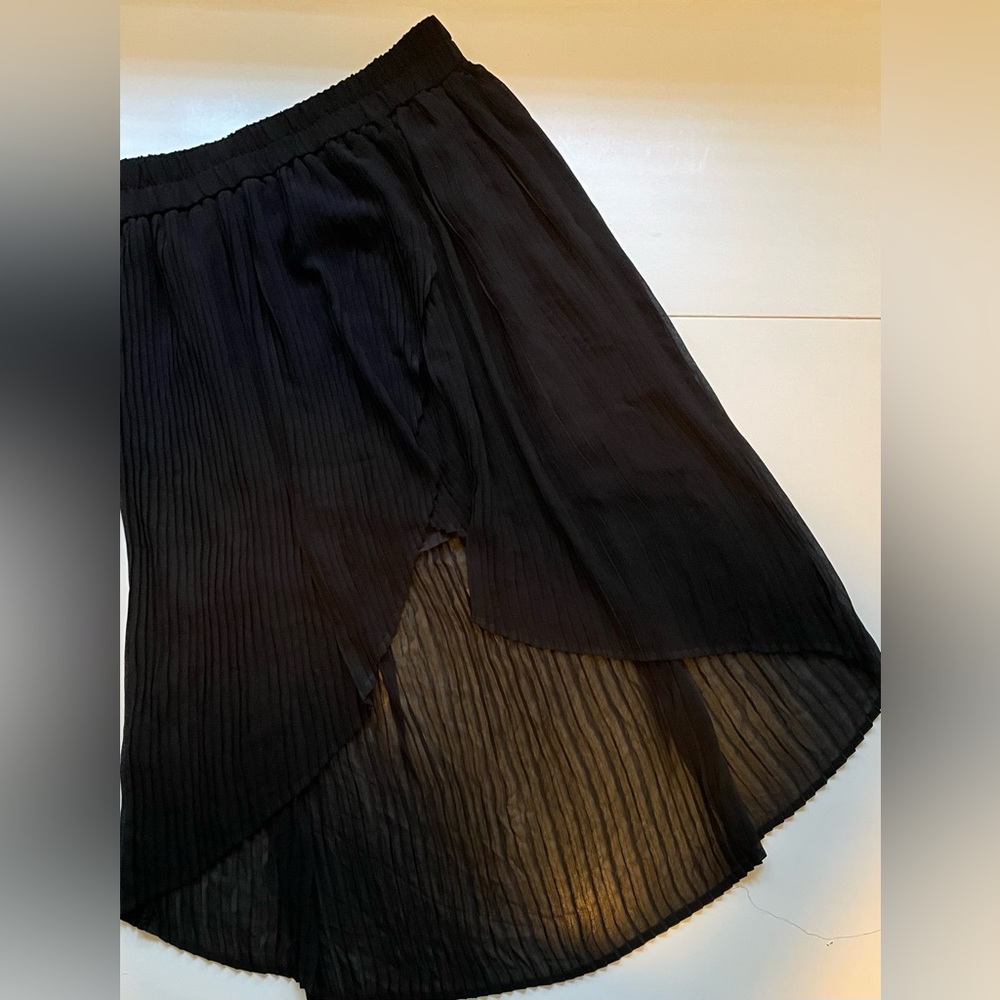 Kimchi Blue Black Sheer Midi Skirt